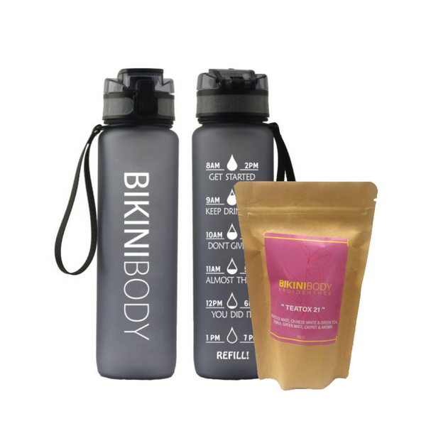 Motivational Drink Bottle + Teatox 21